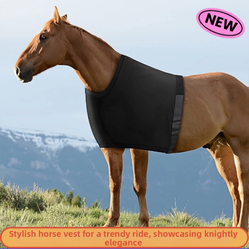 Елек за коне от висок еластичен спандекс плат, подплънки за раменете на коне, подплата за коне, антифрикционни конни принадлежности на склад