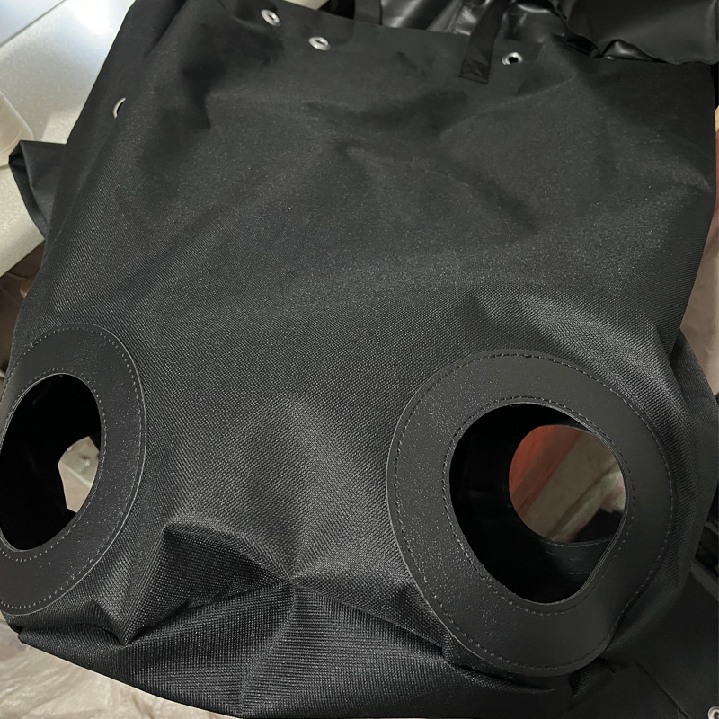 Bőr, porózus, lassú lófű etetőzsák, Oxford szövet, nagy kapacitású, ló-kecske széna akasztózsák, egyszerre történő etetéshez