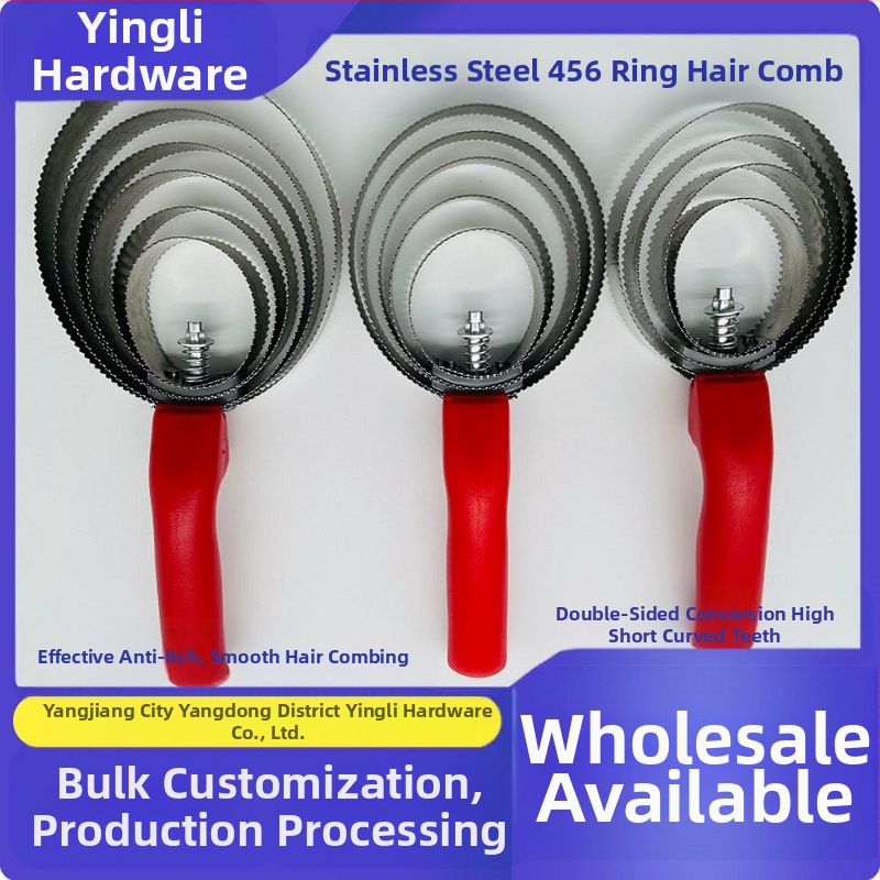 Négy, öt és hat kör alakú, fogazott fésű, tehén- és lóizzadságkaparó, viszketéscsillapító gereblye, lószőrfésű, fogkarcoló, kisállatfésű, szőrtelenítő kefe