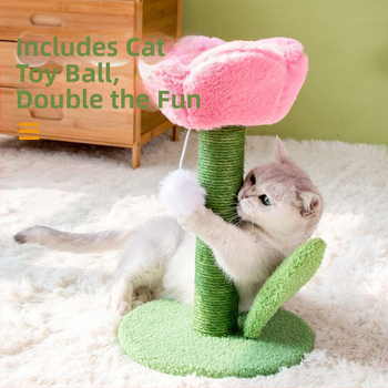 „Tulip“ katės draskyklė, katės draskyklė, atsparus nagams, draskyklė, žaislas katėms, kačių reikmenys, laipiojimo rėmas katėms, nemokamas pristatymas