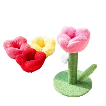 „Tulip“ katės draskyklė, katės draskyklė, atsparus nagams, draskyklė, žaislas katėms, kačių reikmenys, laipiojimo rėmas katėms, nemokamas pristatymas