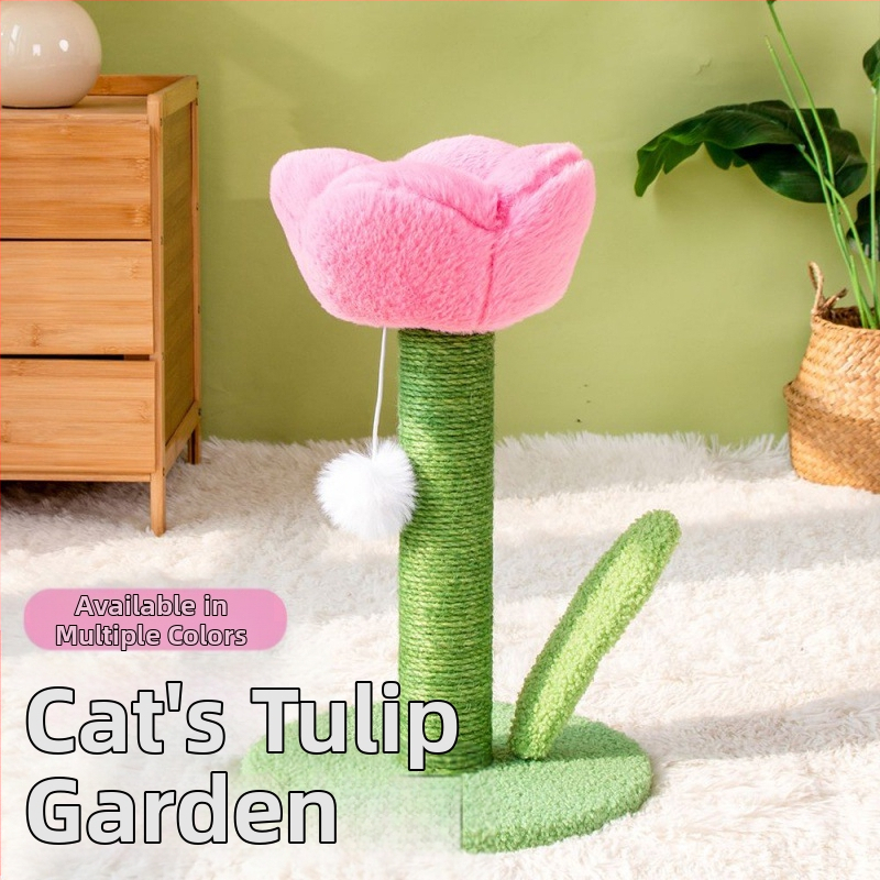 „Tulip“ katės draskyklė, katės draskyklė, atsparus nagams, draskyklė, žaislas katėms, kačių reikmenys, laipiojimo rėmas katėms, nemokamas pristatymas