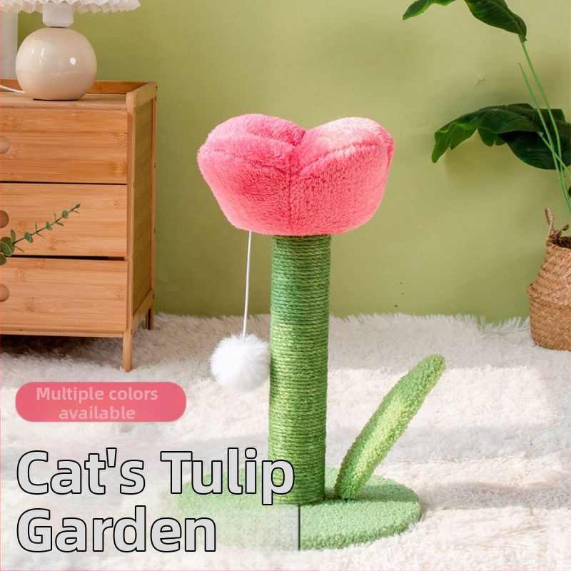 „Tulip“ katės draskyklė, katės draskyklė, atsparus nagams, draskyklė, žaislas katėms, kačių reikmenys, laipiojimo rėmas katėms, nemokamas pristatymas