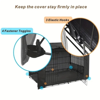 Navlaka za kavez za pse Cross Border, vanjska, izdržljiva, vanjska navlaka za kavez za pse, tkanina Oxford, vodootporna, otporna na vjetar, mačji kavez za pse, vodootporna navlaka, točkasta