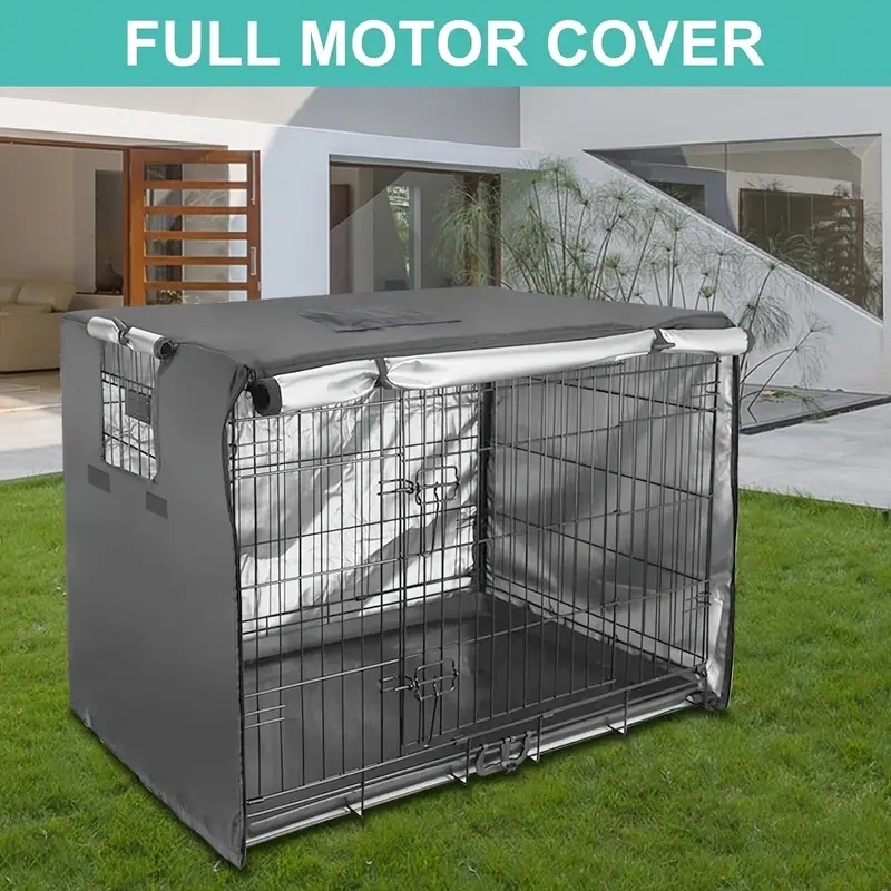 Navlaka za kavez za pse Cross Border, vanjska, izdržljiva, vanjska navlaka za kavez za pse, tkanina Oxford, vodootporna, otporna na vjetar, mačji kavez za pse, vodootporna navlaka, točkasta