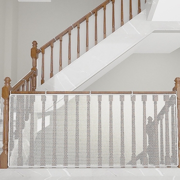 Δίχτυ ασφαλείας για σκάλες μπαλκονιού 2 μ., αντιπτωτικό δίχτυ ασφαλείας από πολυεστέρα 3 μ., έγχρωμο παιδικό δίχτυ ασφαλείας