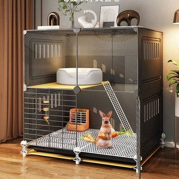 Клетка за зайци, домашно гнездо за спане на закрито, заек, средство против пръски на урина, специална вила, голяма, екстра голяма, холандско прасе, морско свинче