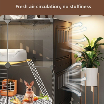 Клетка за зайци, домашно гнездо за спане на закрито, заек, средство против пръски на урина, специална вила, голяма, екстра голяма, холандско прасе, морско свинче