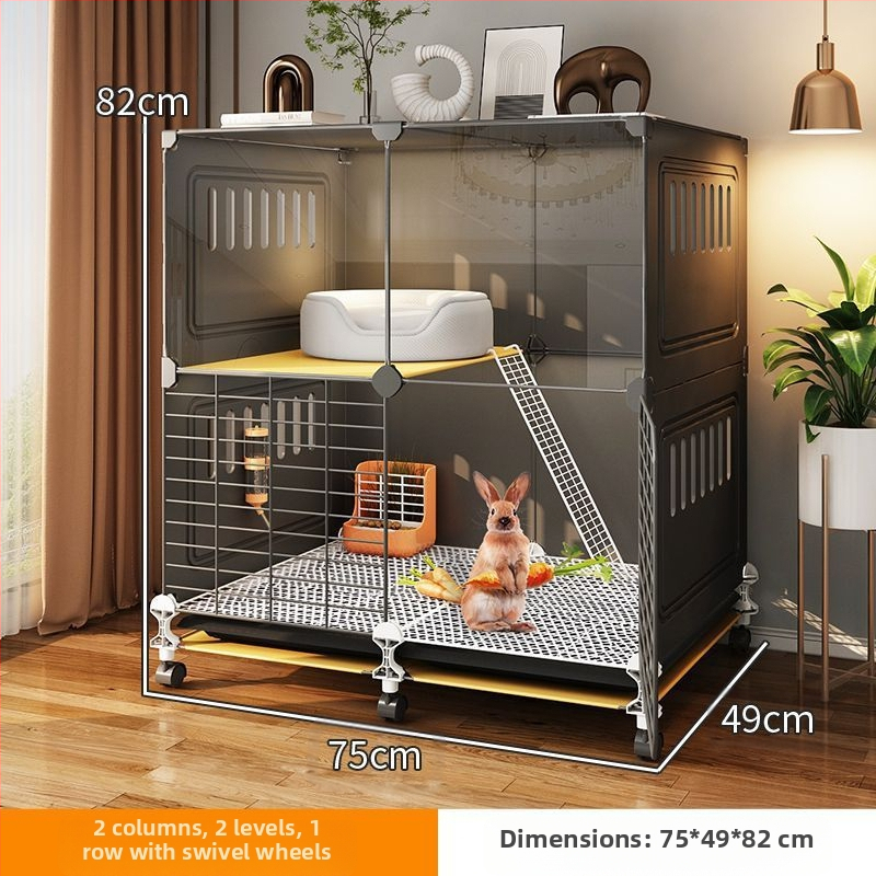 Клетка за зайци, домашно гнездо за спане на закрито, заек, средство против пръски на урина, специална вила, голяма, екстра голяма, холандско прасе, морско свинче