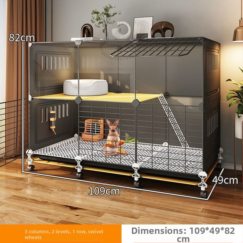 Клетка за зайци, домашно гнездо за спане на закрито, заек, средство против пръски на урина, специална вила, голяма, екстра голяма, холандско прасе, морско свинче