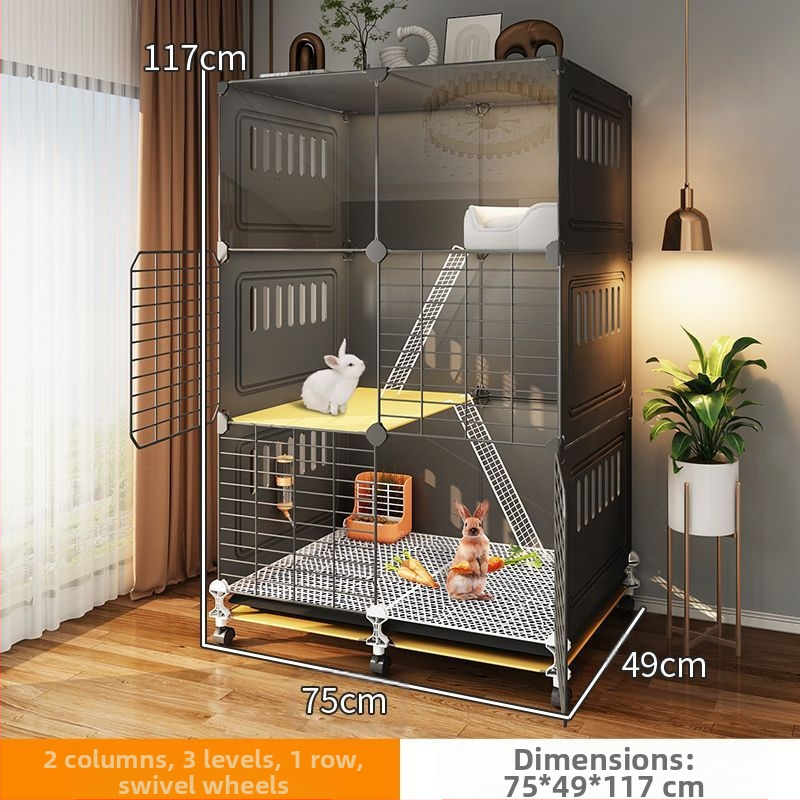 Клетка за зайци, домашно гнездо за спане на закрито, заек, средство против пръски на урина, специална вила, голяма, екстра голяма, холандско прасе, морско свинче
