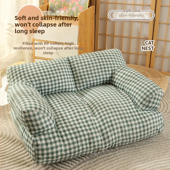 Macskafészek Four Seasons Univerzális Meleg Kennel Kisállat Kanapé Aranyos Vastagított Kisállat Párna Kutya Macska Kellékek Nagykereskedelem