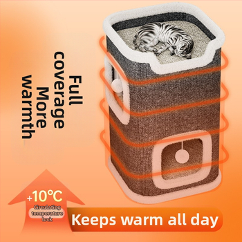 Kassipesa, kassironimisraam, kassipuu, kassi kraapimislaud, integreeritud, neli aastaaega, universaalne, talvine, soe, poolsuletud, sisalist tünn, kahekihiline kassipesa