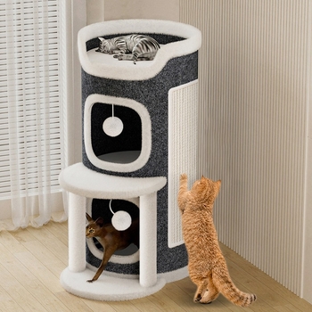 Kassipesa, kassironimisraam, kassipuu, kassi kraapimislaud, integreeritud, neli aastaaega, universaalne, talvine, soe, poolsuletud, sisalist tünn, kahekihiline kassipesa