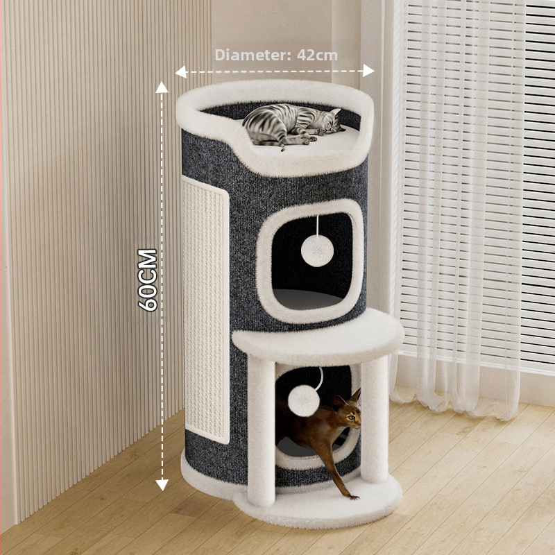 Kassipesa, kassironimisraam, kassipuu, kassi kraapimislaud, integreeritud, neli aastaaega, universaalne, talvine, soe, poolsuletud, sisalist tünn, kahekihiline kassipesa