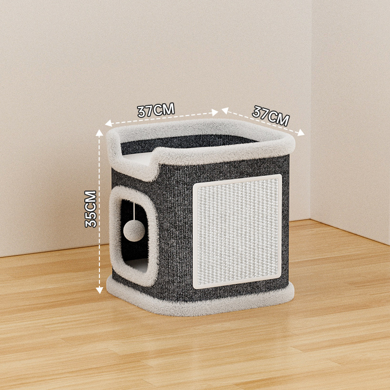 Kassipesa, kassironimisraam, kassipuu, kassi kraapimislaud, integreeritud, neli aastaaega, universaalne, talvine, soe, poolsuletud, sisalist tünn, kahekihiline kassipesa