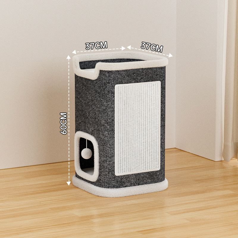 Kassipesa, kassironimisraam, kassipuu, kassi kraapimislaud, integreeritud, neli aastaaega, universaalne, talvine, soe, poolsuletud, sisalist tünn, kahekihiline kassipesa