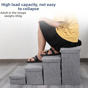 Stepenice za kućne ljubimce mogu se pohraniti, sklopive četveroslojne stepenice za pse, ljestve za penjanje po krevetu, stepenice za kućne ljubimce