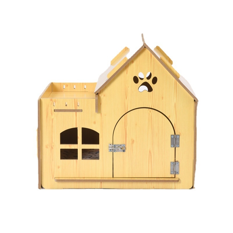 Drveni krevet za kućne ljubimce, mačje gnijezdo od punog drva, krevet za mačke četiri godišnja doba, univerzalni krevet za male pse, oprema za kućne ljubimce preko granice, ekskluzivno