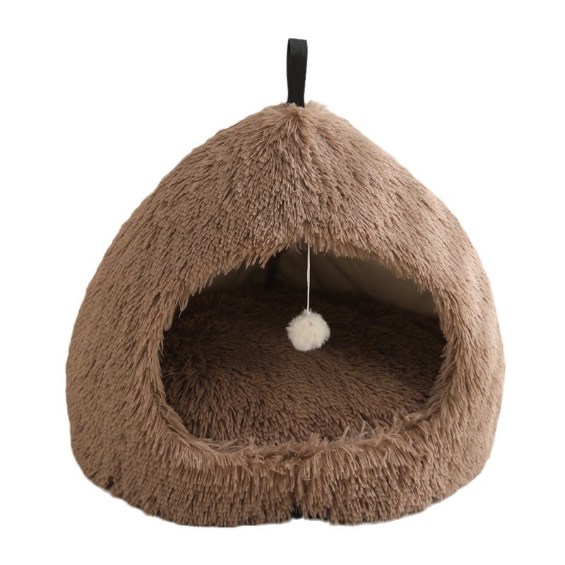 Novo zimsko plišano mačje gnijezdo, toplo gnijezdo za kućne ljubimce, podloga za mačje gnijezdo za pse, duboki san, oprema za kućne ljubimce