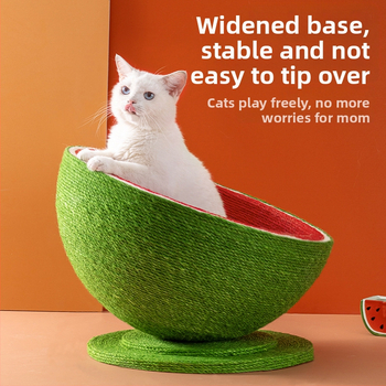 Ploča za grebanje mačaka gnijezdo bez peruti umivaonik za grebanje mačaka od sisal užeta integrirana igračka za mačke protiv ogrebotina mačaka brušenje kandži pribor
