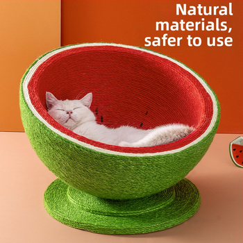 Ploča za grebanje mačaka gnijezdo bez peruti umivaonik za grebanje mačaka od sisal užeta integrirana igračka za mačke protiv ogrebotina mačaka brušenje kandži pribor