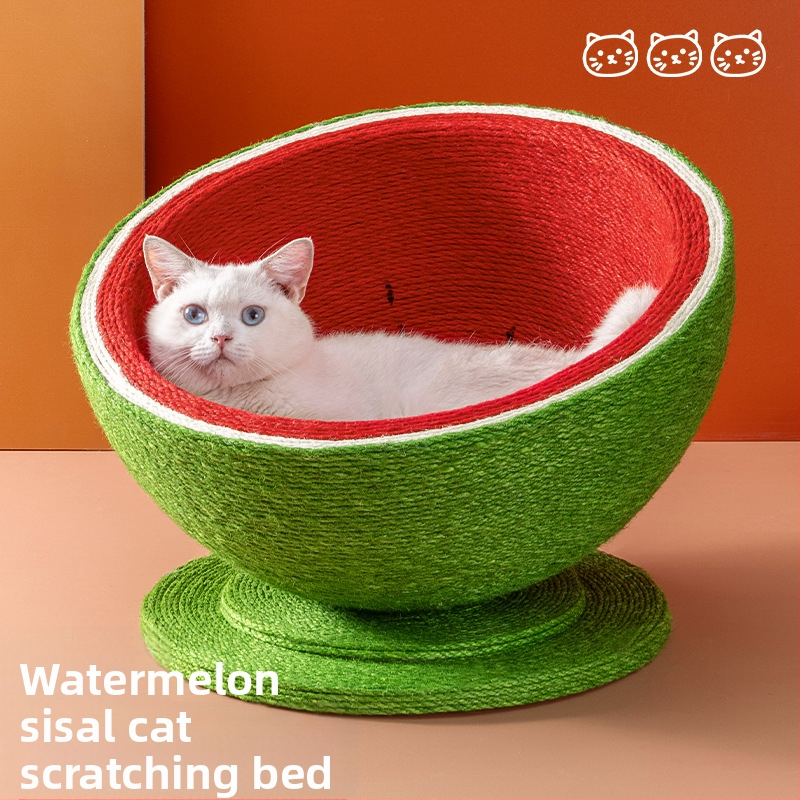 Ploča za grebanje mačaka gnijezdo bez peruti umivaonik za grebanje mačaka od sisal užeta integrirana igračka za mačke protiv ogrebotina mačaka brušenje kandži pribor