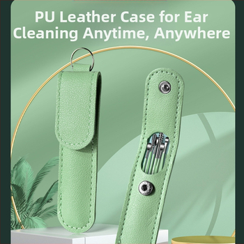 Kõrvakaevamise lusikakomplekt kõrvakaevamise artefakt professionaalne kõrvavaigu pandlaga kõrvakaevamise tööriist lastele ja täiskasvanutele