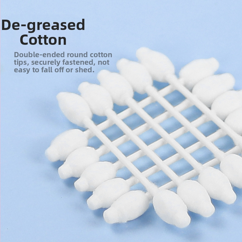 Памучен тампон за почистване на уши за домашни любимци, памучен стик, почистване на уши за котки, почистване на уши за кучета и котки