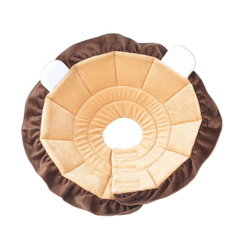 Napraforgó Erzsébet-korabeli nyakörv macskáknak és kutyáknak, karcolásgátló és harapás elleni fejfedő, puha macskanyakörv, szégyenkör