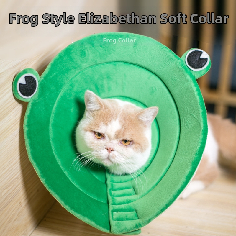 Napraforgó Erzsébet-korabeli nyakörv macskáknak és kutyáknak, karcolásgátló és harapás elleni fejfedő, puha macskanyakörv, szégyenkör