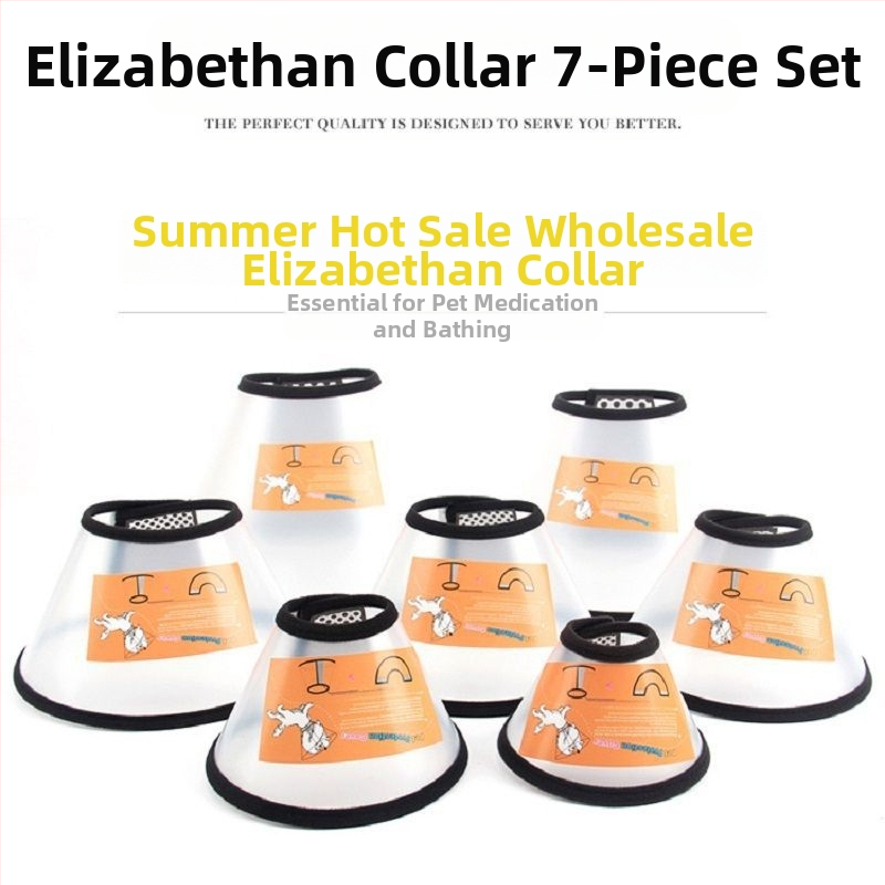 Elizabeth Circles Нашийник за котки и кучета, защита от облизване, надраскване и ухапване, Shame Circles Sterling, репелент против насекоми, меки кръгове за врата