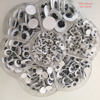 „Amazon Hot Plum Blossom Box“ daugiafunkcinė lipni judančių akių žaislų aksesuarų dėžutė, tiesiogiai klijuojanti animacinių gyvūnų akis