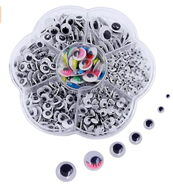 „Amazon Hot Plum Blossom Box“ daugiafunkcinė lipni judančių akių žaislų aksesuarų dėžutė, tiesiogiai klijuojanti animacinių gyvūnų akis