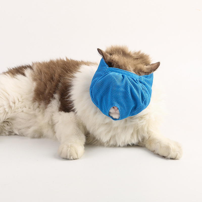 Naminių gyvūnėlių kačių akių kaukė, triukšmo mažinimas, akių apsauga, augintinių kaukė su gobtuvu, kvėpuojanti, apsauganti nuo įkandimų, kačių maudymosi ir valymo priemonės