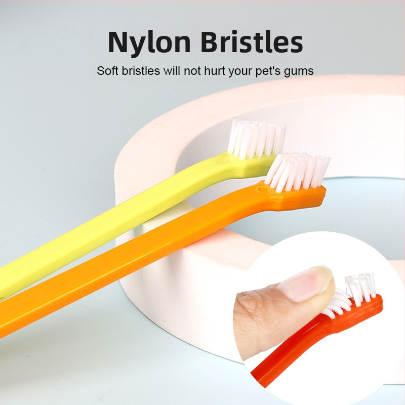 Четка за зъби за домашни любимци с една глава четка за зъби за котки четка за зъби за почистване на устната кухина на котки грижа за кучета четка за зъби за кучета домашни любимци на едро