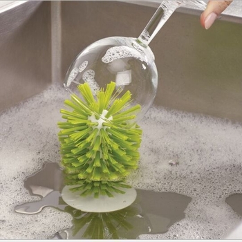 Stikla krūzīšu birste Virtuves izlietnes piesūcekņa tīrīšanas birste Kausu sarkanvīna glāzes vertikālā piesūcekņa birste Bruņurupuču birste