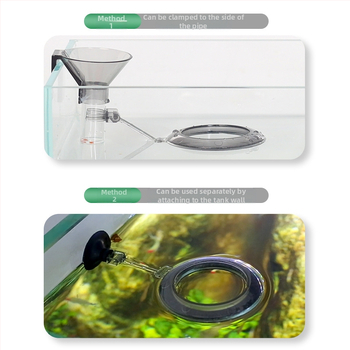 Kalapaagi söötmistoru, multifunktsionaalne akrüülist kalade ja krevettide söötmise artefakt, triivimisvastane, vette ujuv, kaheotstarbeline, spetsiaalne rohupaak