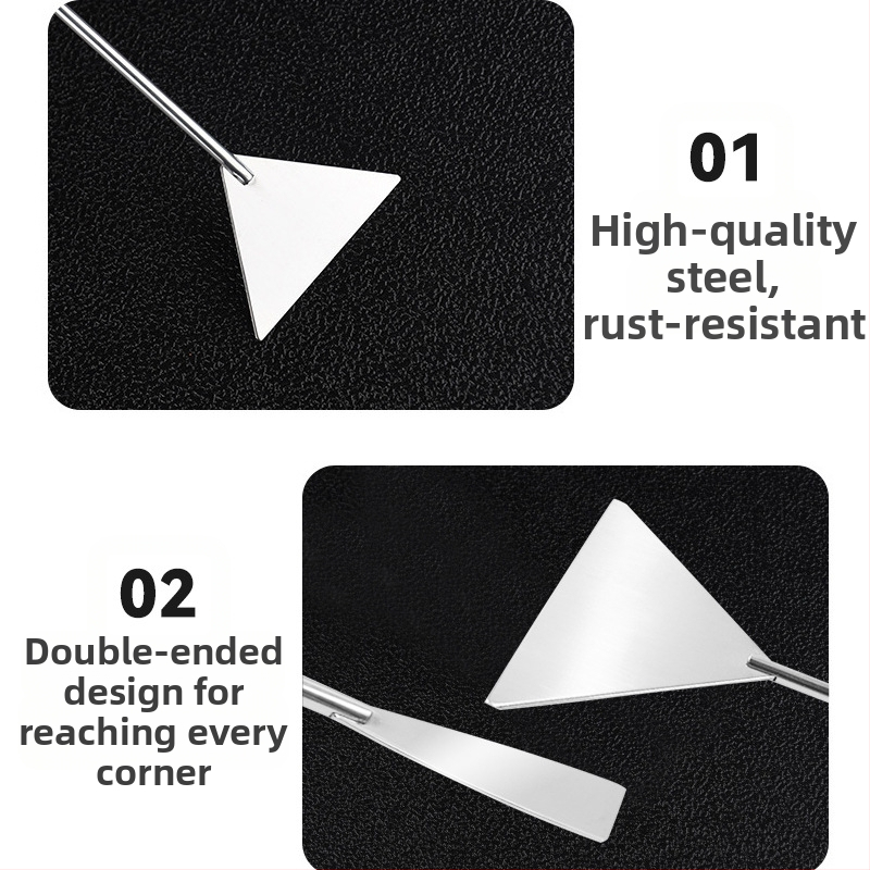 Четка за аквариум, почистване на водни инструменти, плоска лопатка от неръждаема стомана за пясък, стъргалка за мъх, лопатка за отстраняване на водни водорасли, аквариум