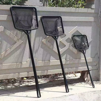 Žuvų rezervuaro žvejybos tinklas, žvejyba, daugiafunkcis akvariumo kopijavimo tinklas, kvadratinis ištraukiamas nerūdijantis plienas, nekenkia žuvų tinklo gamyklai