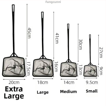 Žuvų rezervuaro žvejybos tinklas, žvejyba, daugiafunkcis akvariumo kopijavimo tinklas, kvadratinis ištraukiamas nerūdijantis plienas, nekenkia žuvų tinklo gamyklai