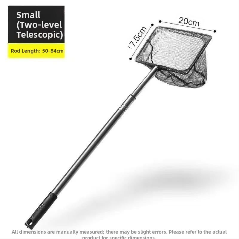 Žuvų rezervuaro žvejybos tinklas, žvejyba, daugiafunkcis akvariumo kopijavimo tinklas, kvadratinis ištraukiamas nerūdijantis plienas, nekenkia žuvų tinklo gamyklai