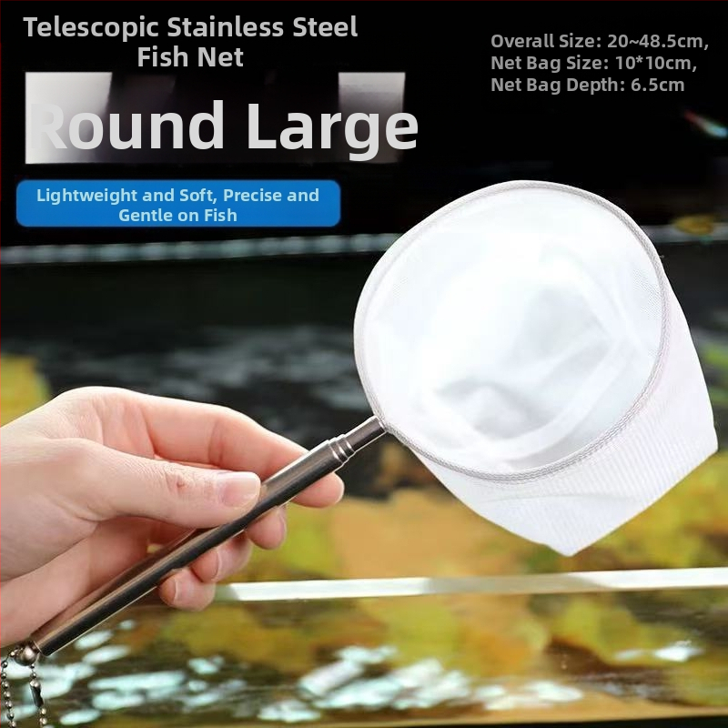 Žuvų rezervuaro žvejybos tinklas, žvejyba, daugiafunkcis akvariumo kopijavimo tinklas, kvadratinis ištraukiamas nerūdijantis plienas, nekenkia žuvų tinklo gamyklai