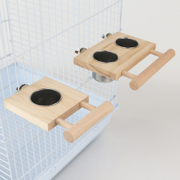 Nerūdijančio plieno maisto puodelis papūgų paukščių maisto dėžutė su lentyna, tiektuvas, paukščių puodelis, paukščių maisto bakas, paukščių bakas, maisto ieškojimo žaislai