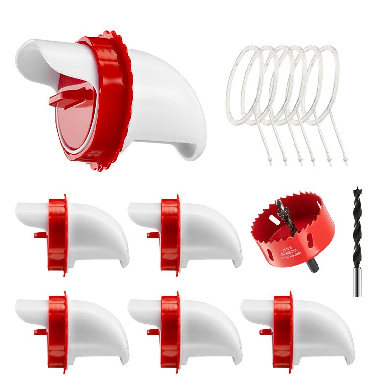 Linnukasvatuse söötja vihmakindel automaatne söötja kana-pardisöötja ämber gravitatsiooniküna jootur Amazoni hulgimüük