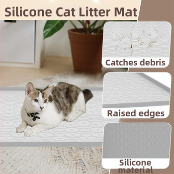 Πατάκι κατοικίδιων ζώων Αδιάβροχο χαλάκι γάτας κατά των ούρων Πατάκι ύπνου για σκύλους Αντι-πακέτο Μεγάλο χαλάκι άμμου γάτας σιλικόνης Στρώμα κλουβιού σκύλου Σουπλά