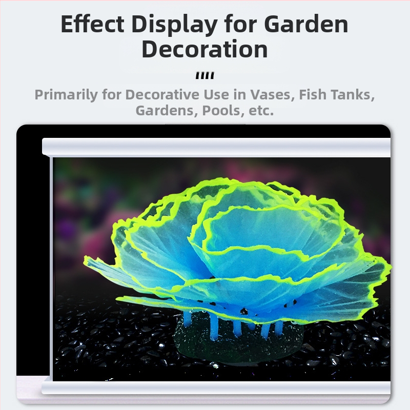 Декорации за аквариум Орнаменти за аквариум Озеленяване Симулация на корали Маруля Корал Светещ подводен свят Малък пейзаж