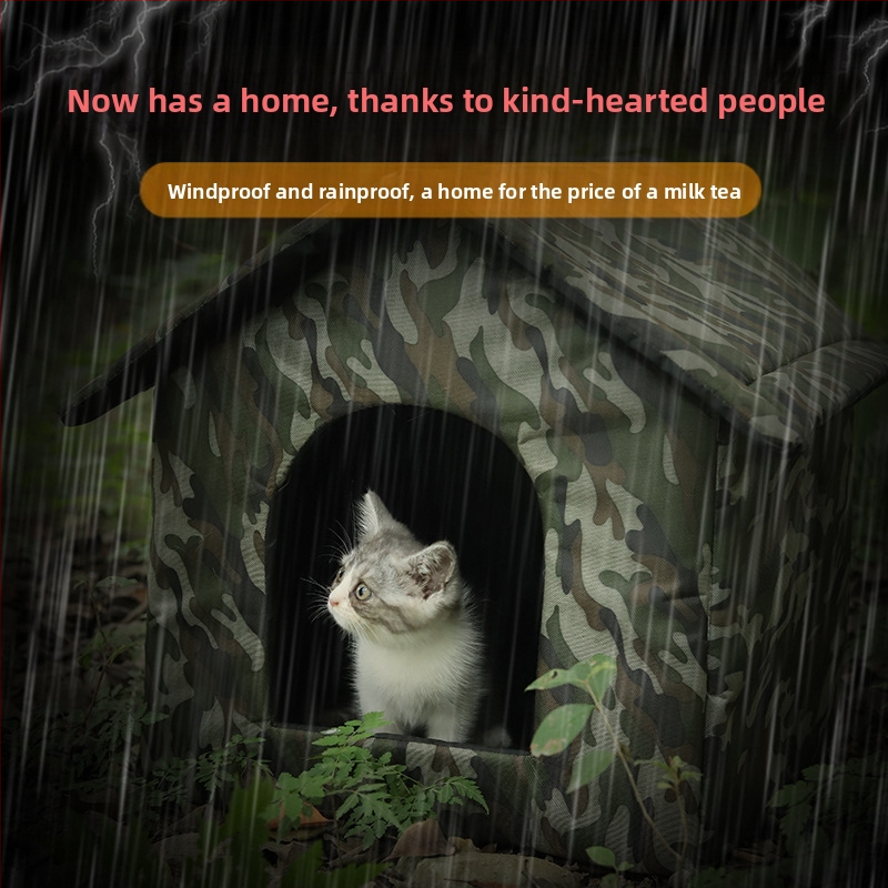 Priama dodávka zimných hniezd pre mačky, vonkajšie hniezda pre túlavé mačky a psy, odnímateľné a umývateľné, jednodielne dropshippingové, exkluzívne hniezda pre mačky v zahraničí