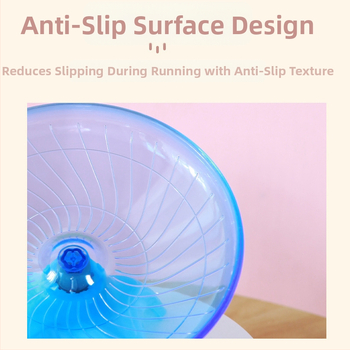 Žiurkėno bėgimo disko velenas Auksinis lokys Skraidanti lėkštė Bėgimo reikmenys Skaidrus bėgimo žaislas 18CM dydžio naminių gyvūnėlių tylus bėgimo takelis