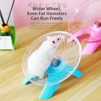 Žiurkėno bėgimo disko velenas Auksinis lokys Skraidanti lėkštė Bėgimo reikmenys Skaidrus bėgimo žaislas 18CM dydžio naminių gyvūnėlių tylus bėgimo takelis